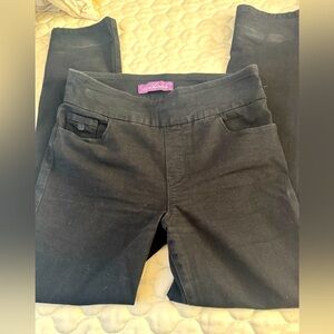 Woman Black Size 12 Stretchy Black Pant